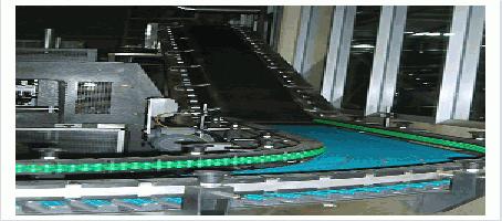 Case/Carton Infeed Metering Belt Conveyor, Case Turner.
