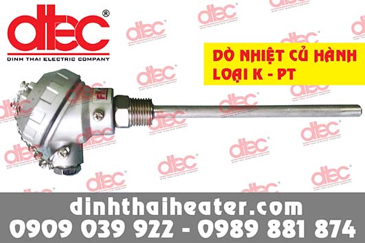 Dò nhiệt củ hành PT100 - K DT038