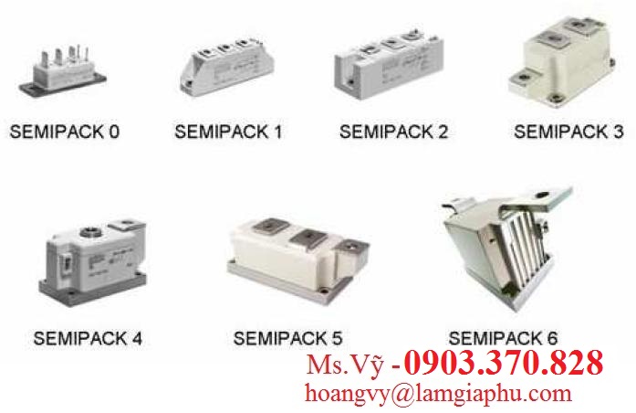 Linh kiện bán dẫn hiệu Semikron, IGBT Semikron, thyristor SCR Semikron, diode Semikron, Thyristor Semikron, Semikron Vietnam