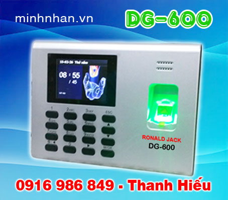 máy chấm công Ronald jack DG-600 ID quẹt vân tay chuyên nghiệp,nhanh nhất